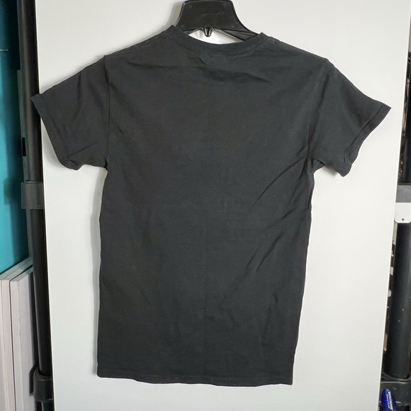 Gildan Women's Small Black Daytona Beach Florida Rainbow Dolphin Graphic Tee‎ - Picture 2 of 4